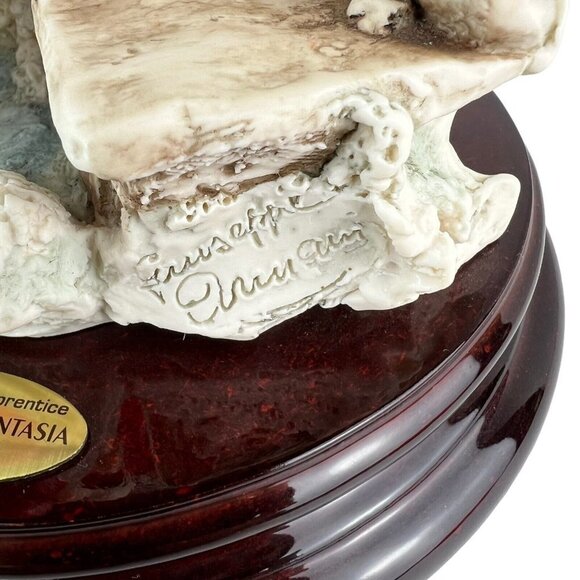 GIUSEPPE ARMANI DISNEY Mickey Mouse Sorcerer's Apprentice Sculpture Signed Coin - Picture 11 of 16